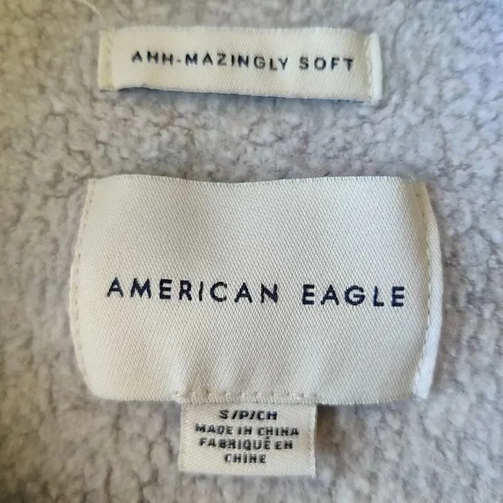 American Eagle striped oversized drop shoulder sweatshirt S